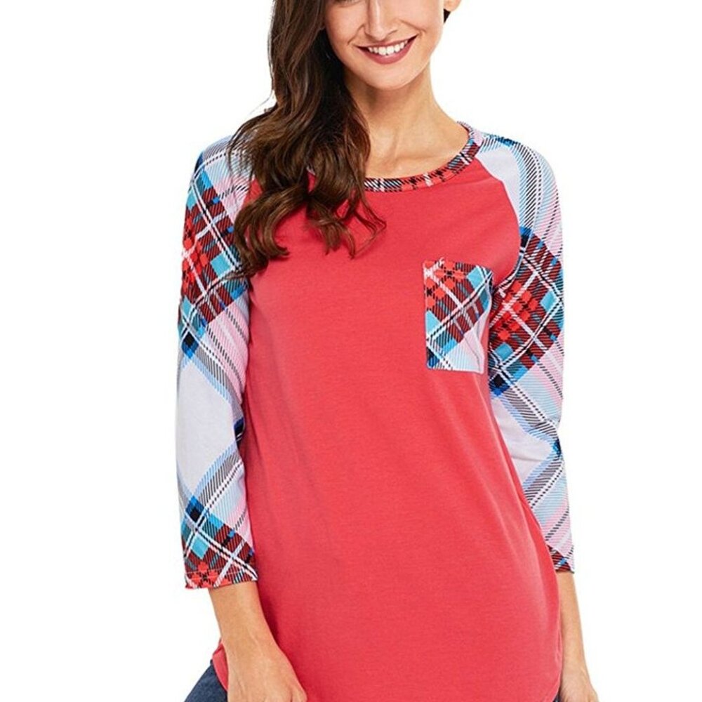 Plaid Sleeve Shirt